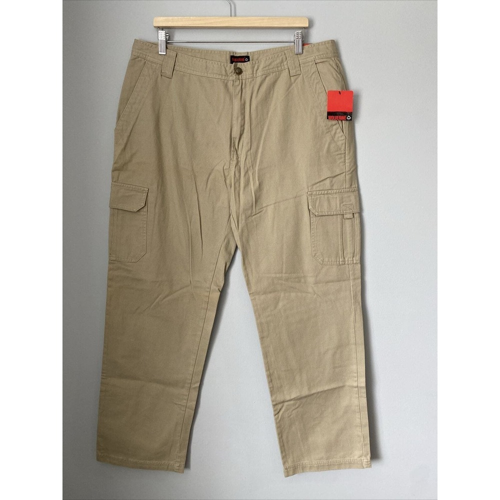 NWT! Wolverine Burke Cargo Pants Mens Size 38X32 Khaki